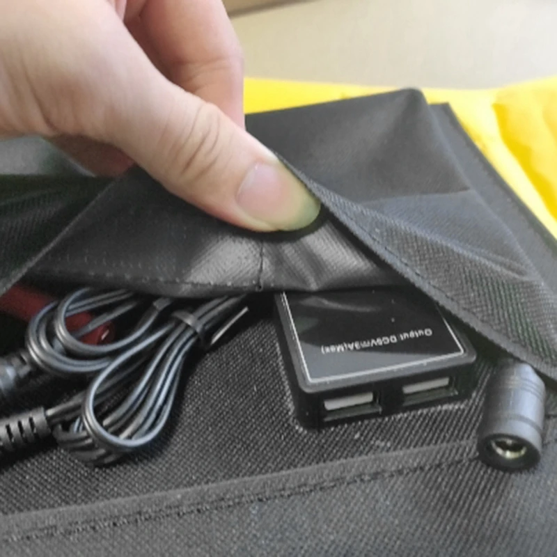 Полностью портативный 25 Вт двойной Usb солнечная панель мобильная солнечная мощность Батарея мощность автомобильное зарядное устройство Dc12V/5 В