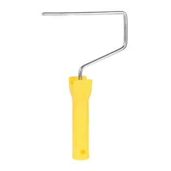 

uxcell 1Pcs Mini Paint Roller Frame 6 Inch 24cm Plastic Handle for Wall Repair Painting to paint trim door edging plaster