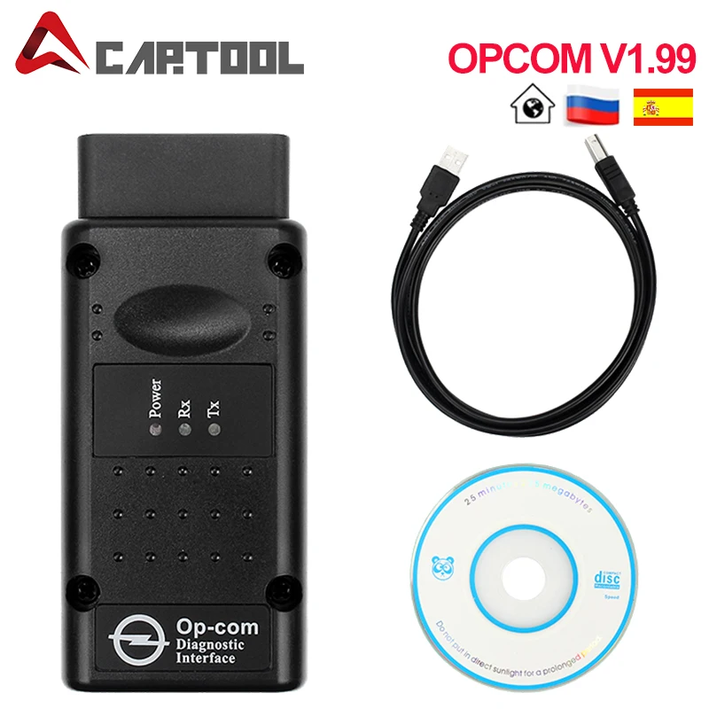 OPCOM V1.99 V1.7 OBD2 диагностический инструмент для Opel OP COM V1.78 с прошивкой PIC18F458 OBD 2