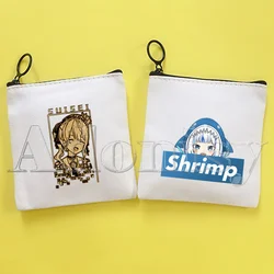 Hololive Cute Mini Coin Purse Canvas Student Wallet Coin Case Zipper Hand Female Key Case
