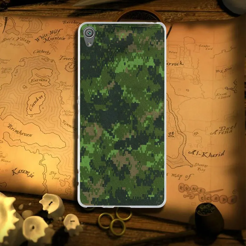 Image 8 Для чехол sony Xperia Z1 Z2 Z3 Z4 Z5 компактный Z5 Премиум M2 M4 M5 E3 E5 T3 XA мягкий чехол для мобильного телефона чехол s панель армейской камуфляжной расцветки - Цвет: Image 8