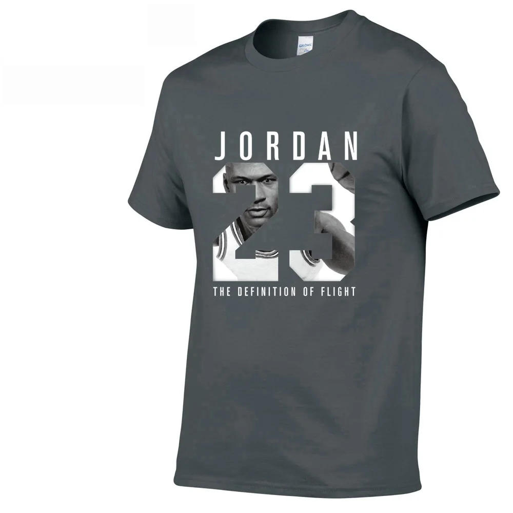 Новинка, летняя брендовая футболка Jordan 23 с принтом, Мужская футболка Swag, высокое качество, хлопок Jordan 23, хип-хоп футболка с коротким рукавом для мужчин - Цвет: 21