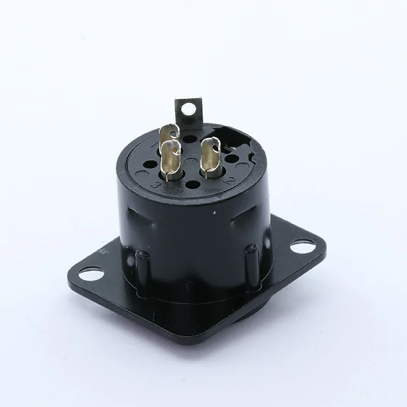Высококачественный разъем XLR с черным покрытием 3 контактный для крепления на