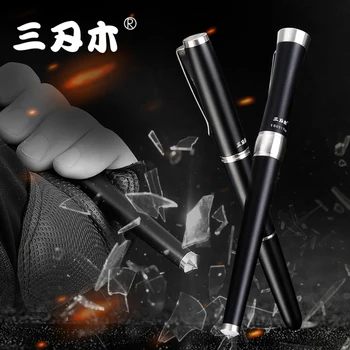 

Multi-function tungsten steel head tactical pen for self-defense female self-defense Wolf device broken window survival tool