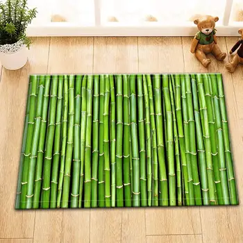 

Porte en Bambou Vert Nature Tapis De Salle De Bains Tapis De Porte Anti-Slip Plancher Tapis D'entrée D'intérieur Enfants 40X60C