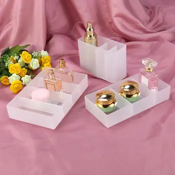 

Makeup Storage Box Set Plastic Cosmetic Drawer Office Organizer Nail Jewelry Desktop Container Kitchen Storage Box(Package C)