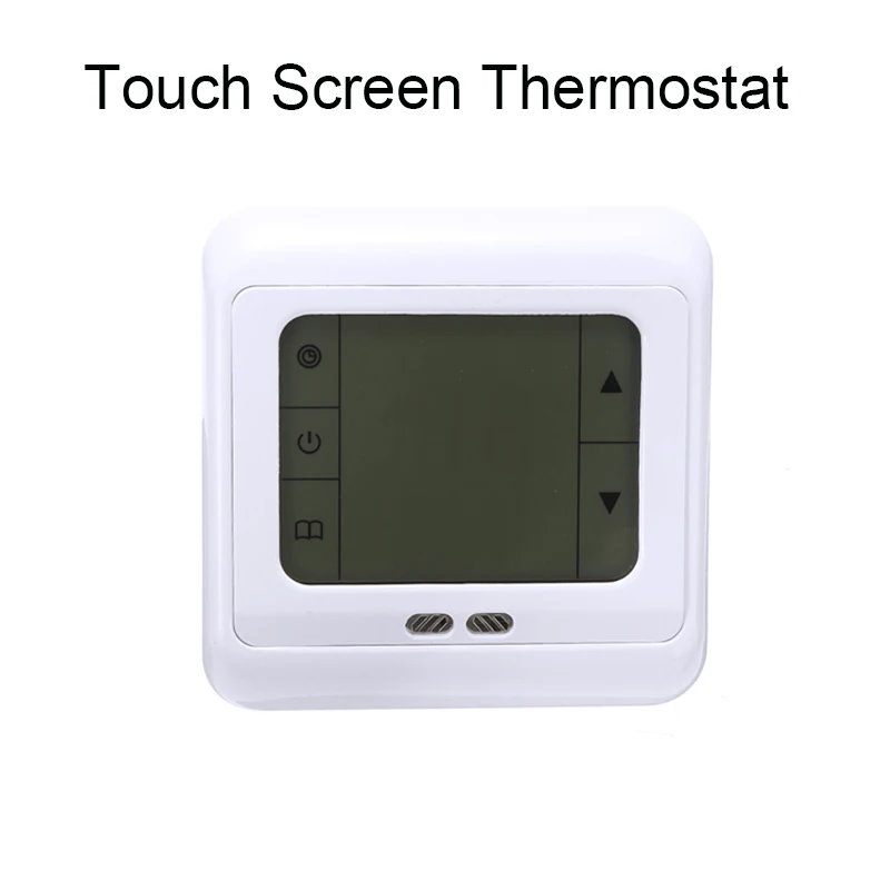 

LCD Touch Screen Floor Heating Thermostat Room Temperature Controller Large LCD Display With White Backlight