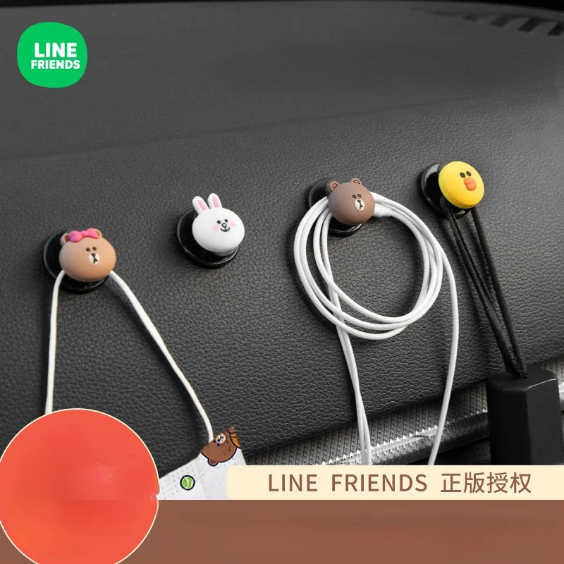Line Friends Brown Cony Sally Cute Charms for Cable (4pcs/lot) | Электроника