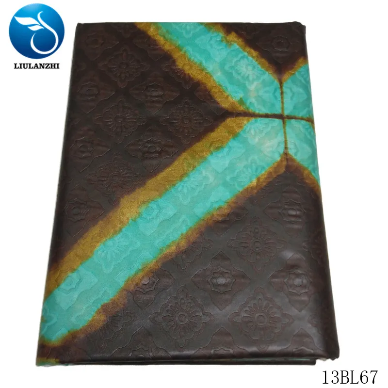 13BL67 LIULANZHI ткань Bazin Tissu для платья Африканский Riche полиэстер Materia платье кружевной материал ткань Bazin 13BL64-73 - Цвет: 13BL67