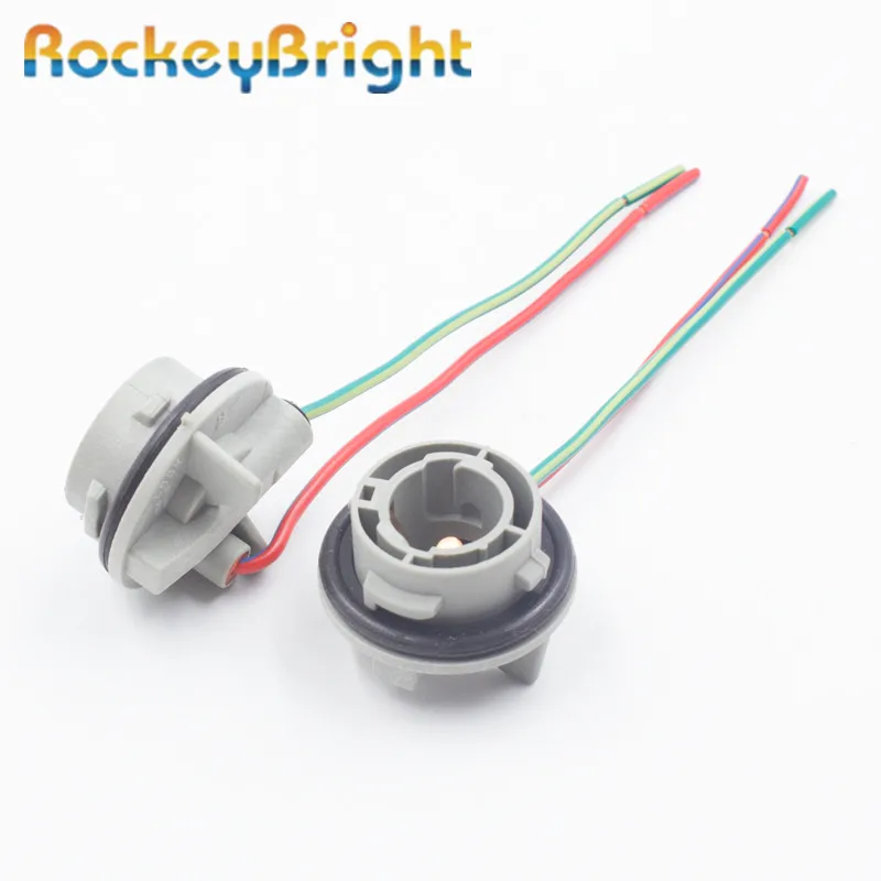 Rockeybright 60 шт. 1156 BA15S P21W 7528 автомобильный светодиодный светильник адаптер гнездо жгута проводки релейный кабель удлинитель разъем держатель