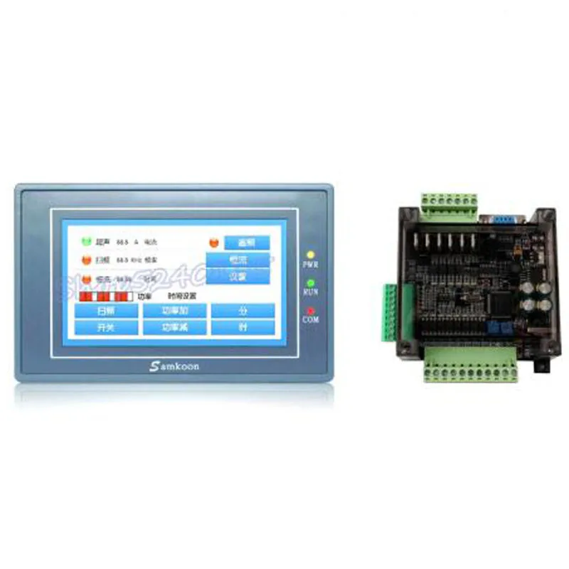 Samkoon EA-043A HMI Сенсорный экран 4 3 дюйма с PLC серии FX3U промышленная плата управления