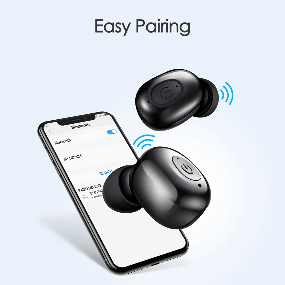 DS02 TWS Bluetooth 5 0 беспроводная гарнитура бинауральные мини наушники вкладыши Hi Fi O5 X1