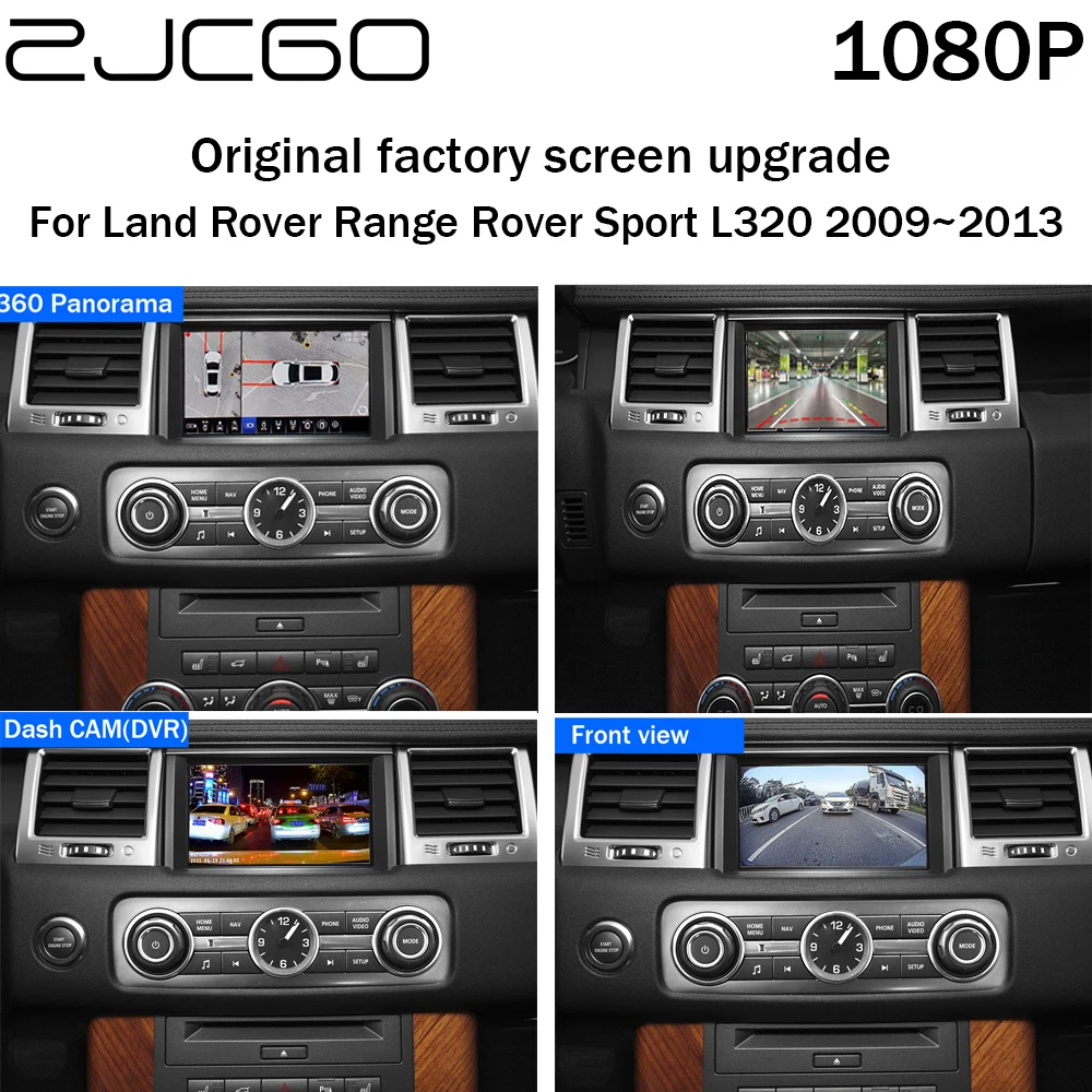 ZJCGO-Carro Frente e Traseira Dash Cam, Atualização de Tela de Fábrica,  DVR, 360 Câmera Panorama para Land Rover Range Rover Sport L320 - AliExpress