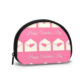 

Valentine Day Letter Cards Pattern Classic Style Wallet Genuine Wallets Short Purse Card Holder Wallet Woman High Quality