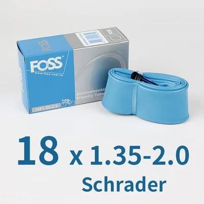 FOSS Bicycle Inner Tube 16/18/20/24/26/27.5/29 Inch 700C Tube Road Bicycle MTB Mountain / Folding Bike TPE Rubber Tube Taiwan - Color: 18x1.35-2.0 AV