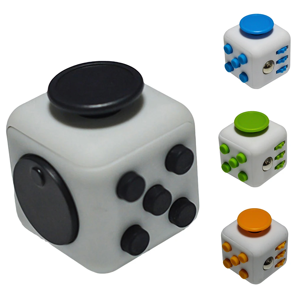 Other Sensory Toys 12 Sided Fidget Cube Toy Kids Adult Anti Anxiety Stress Relief Desk Toys Gifts Toys Games