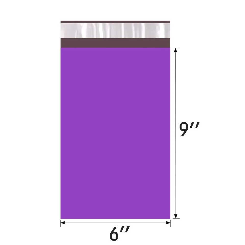 Purple 20 шт 15x23 см 6x9 дюймов Печатные полиэтиленовые пакеты для почтовых отправлений - Цвет: Purple