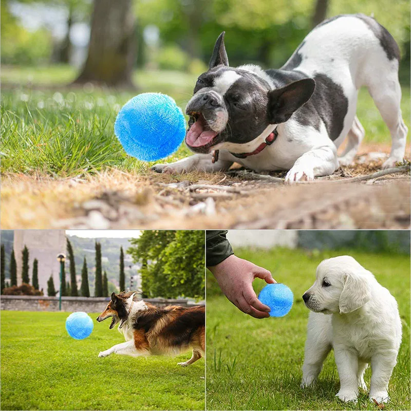 Automatic Rolling Ball Electric Dust Cleaner Floor Sweeping Household Microfiber Ball Cleaning Tool Pet Toy