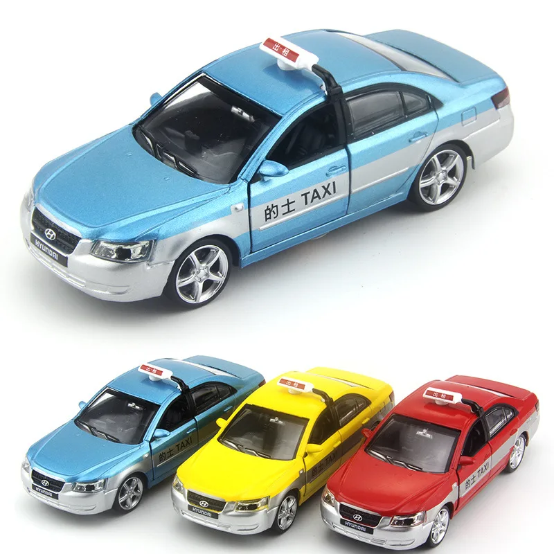 

Authorized Hyundai Sonata Ticking Rental Alloy Car Model with Sound And Light Warrior Feature Children Car Model