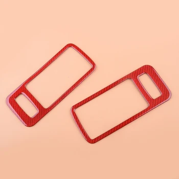 

2pcs Real Red Carbon Fiber Interior Door Handle Bowl Decoration Frame Cover Fit for Ford Mustang 2009 2010 2011 2012 2013