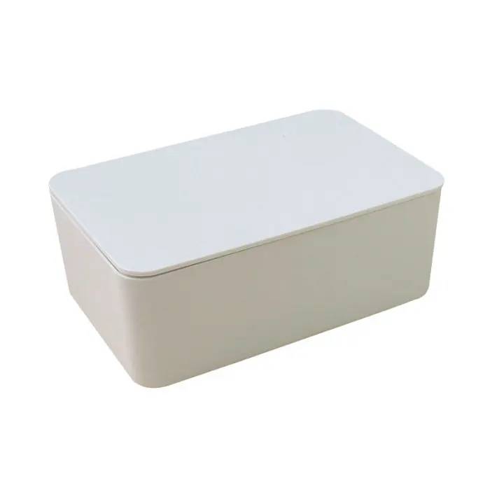 Newly Tissue Storage Box Case Wet Wipes Dispenser Holder with Lid for Home Office TE889