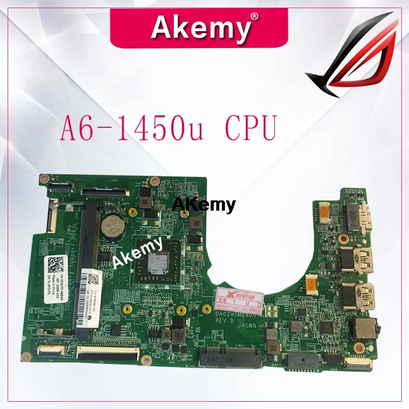 

PCKF0 0PCKF CN-0PCKF0 For Dell Inspiron 3135 Laptop Motherboard DA0ZM5MB8D0 With A6-1450u CPU mainboard full test