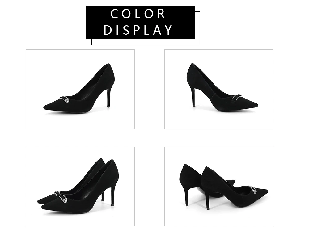SOPHITINA/пикантные туфли-лодочки с острым носком; Высококачественная замшевая Элегантная модная обувь на тонком каблуке с металлическим украшением; новые женские туфли-лодочки; SC232