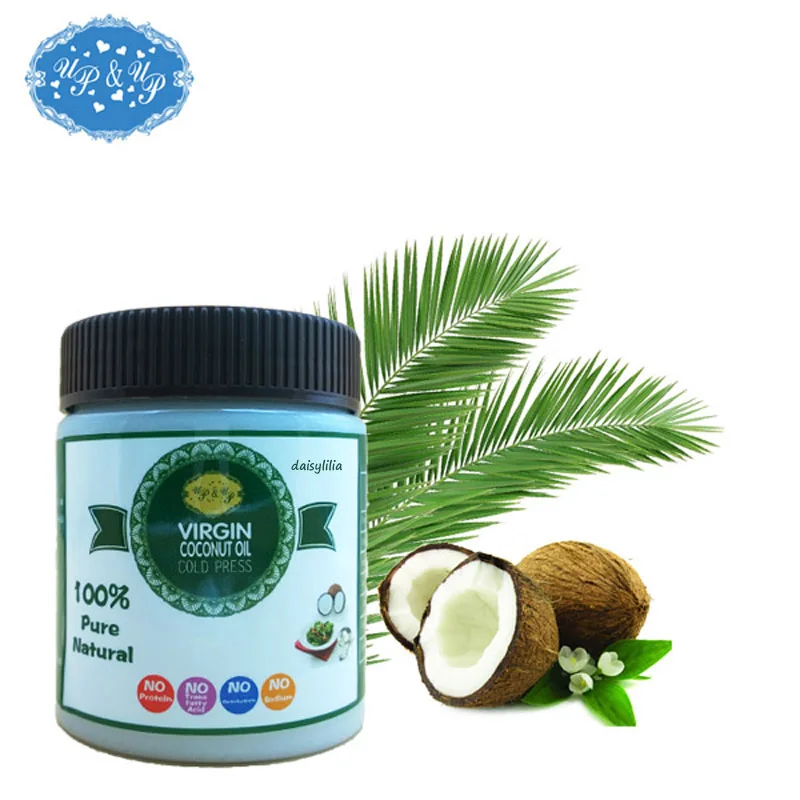 Daisylilia295ml бесплатная доставка Эфирное кокосовое масло холодного пресса пищевое