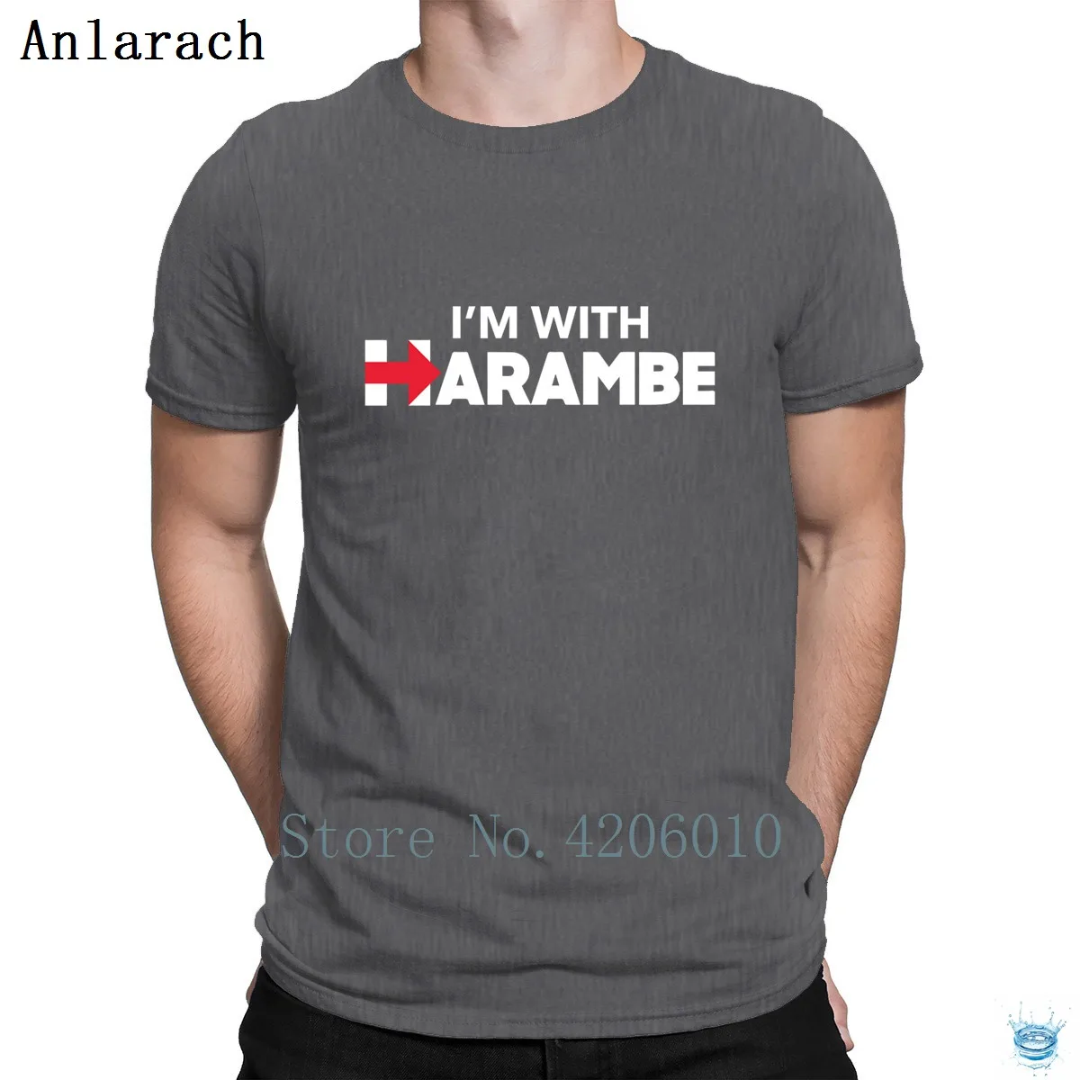 Dark Gray Dank Memes харамбе футболки шаблон хлопок Fit Одежда высшего качества Мужская футболка с принтом слоган Лето юмор - Цвет: Dark Gray
