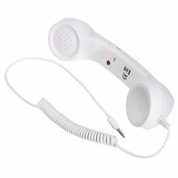 

3.5mm Jack Classic Retro Phone Handset Mini Mic Speaker Phone Call Receiver for Iphone for Samsung for Huawei