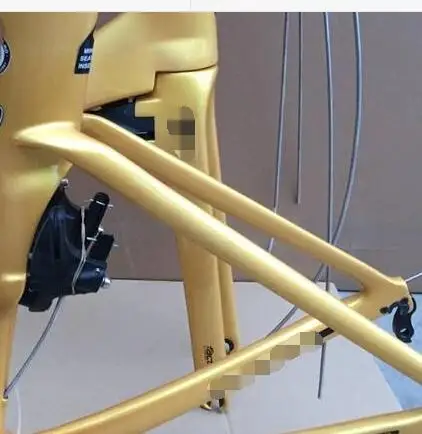 

2 year warranty gold color bike frame custom logo road bike carbon frameset 49/52/54/56/58 taiwan carbon bike frame freeshipping
