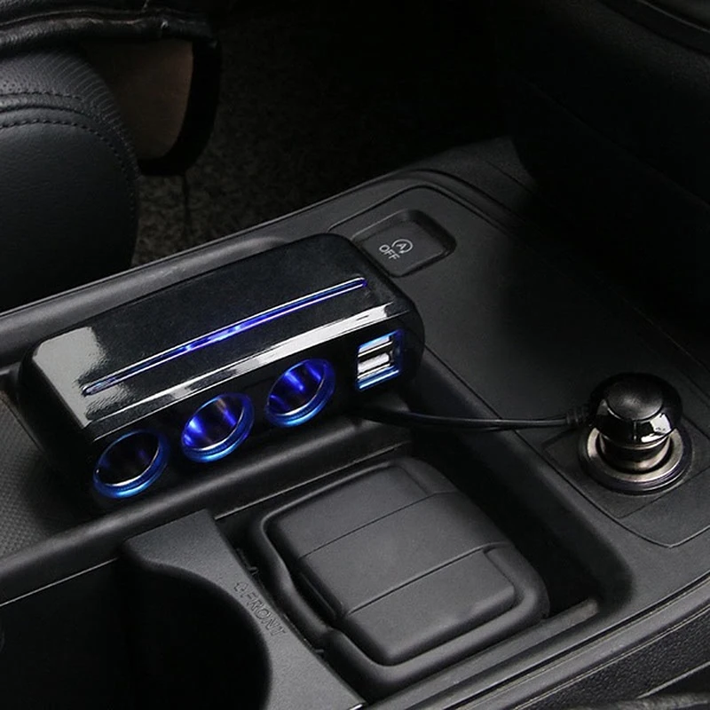 Автомобильный телефон 2 зарядное устройство с usb-интерфейсом разъем высокой мощности один для трех прикуривателей