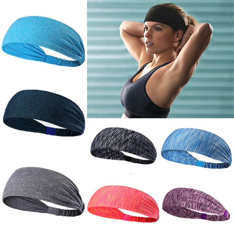 

Sainteve 1pc Polyester Yoga Hair Band Fitness Running Sports Sweat Absorbing Breathable Head Bands Comfortable High Elasticity