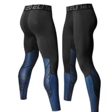 Мужские компрессионные обтягивающие леггинсы для бега, занятий спортом, Мужские штаны для фитнеса, бега, дышащие брюки, тренировочные штаны для йоги