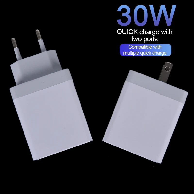 США/ЕС разъем PD USB C настенное зарядное устройство адаптер для iPhone X Xr Xs Max 8 Plus 30 Вт Быстрая зарядка Qc 3,0 Для huawei P30 Быстрая зарядка