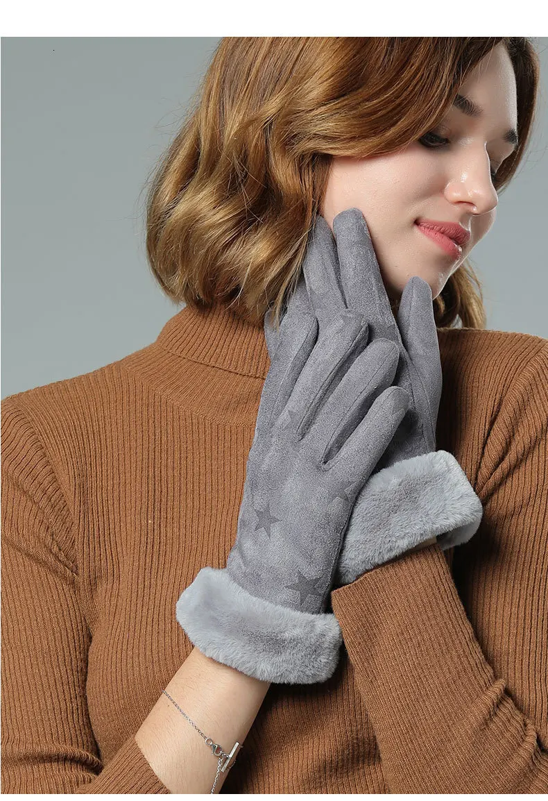 Зимние перчатки теплые перчатки двухслойные утолщение бурелом холодной Сенсорный экран перчатки Зимние перчатки дл пар Luva Thanos
