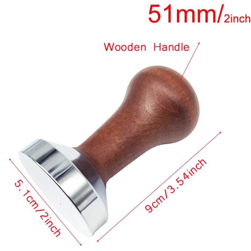 51mm 304 Stainless Steel 3 Angle Coffee Tamper and Flat Coffee Tampers With Double Coffee Mat