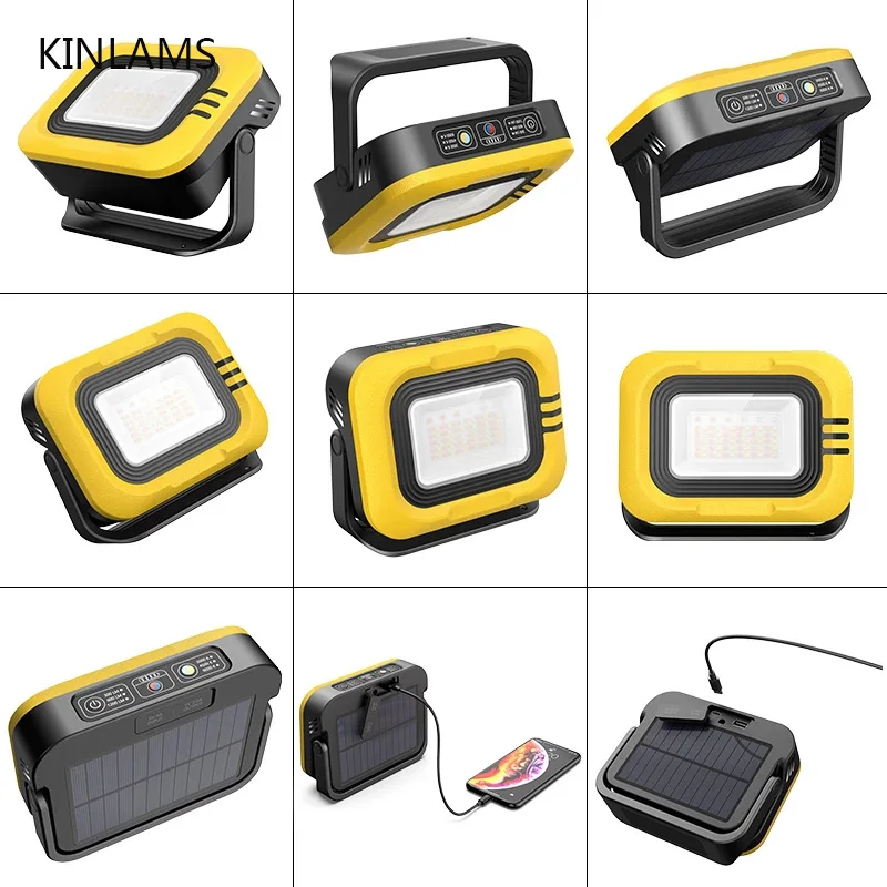 Solar Energy Portable Led Emergency Light Charge And Discharge