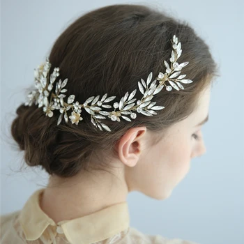 

Rhinestone Flower Birdal Headband Wedding Hair Accessories Tiara Headband Women Hair Jewelry Wedding Decoration Headpiece
