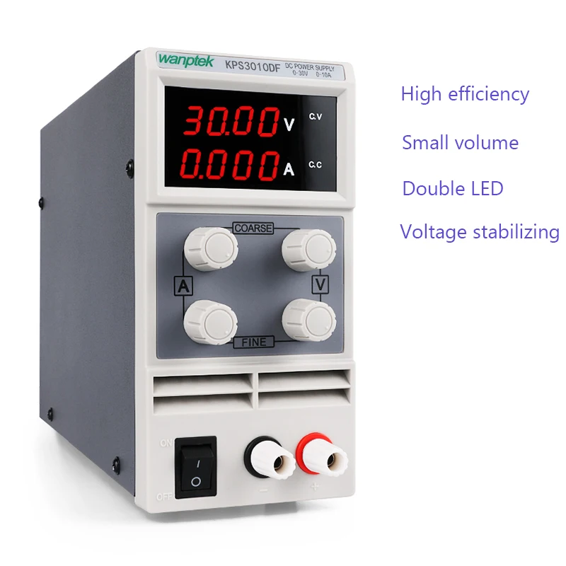 4 шт. KPS3010DF Регулируемый цифровой мини DC источник питания 30 в 10A 5A DC JACK Набор телефонных ремонтных кабелей для лабораторных телефонов и ноутбуков
