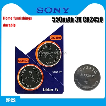 

2pcs Original Sony CR2450 Button Battery 5029LC BR2450 BR2450-1W CR2450N ECR2450 DL2450 KCR2450 LM2450 For Watch Toy Remote