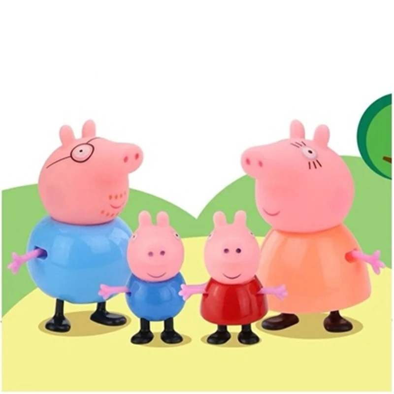 Peppa Pig Джордж игрушка дом набор Джордж друг мультфильм аниме персонаж настоящая сцена модель детский день рождения Рождество игрушка подарок
