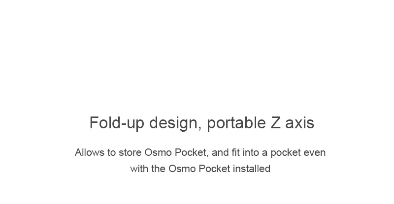 OSMO Карманный Z-осевой стабилизатор складной ручной захват для DJI OSMO Карманный карданный стабилизатор кронштейн OSMO карманные аксессуары