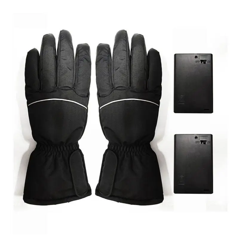 Зимние грелки для рук, электрические тепловые перчатки, перезаряжаемые батареи, перчатки с подогревом, перчатки для велоспорта, мотоцикла, велосипеда, лыжные перчатки, Unisexfz