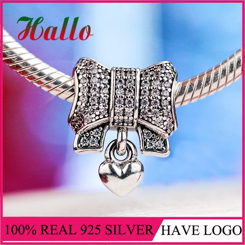Сердце& Лук бусина-Шарм для браслетов браслеты breloque pour изготовление bijoux pendentif pour изготовление de bijoux