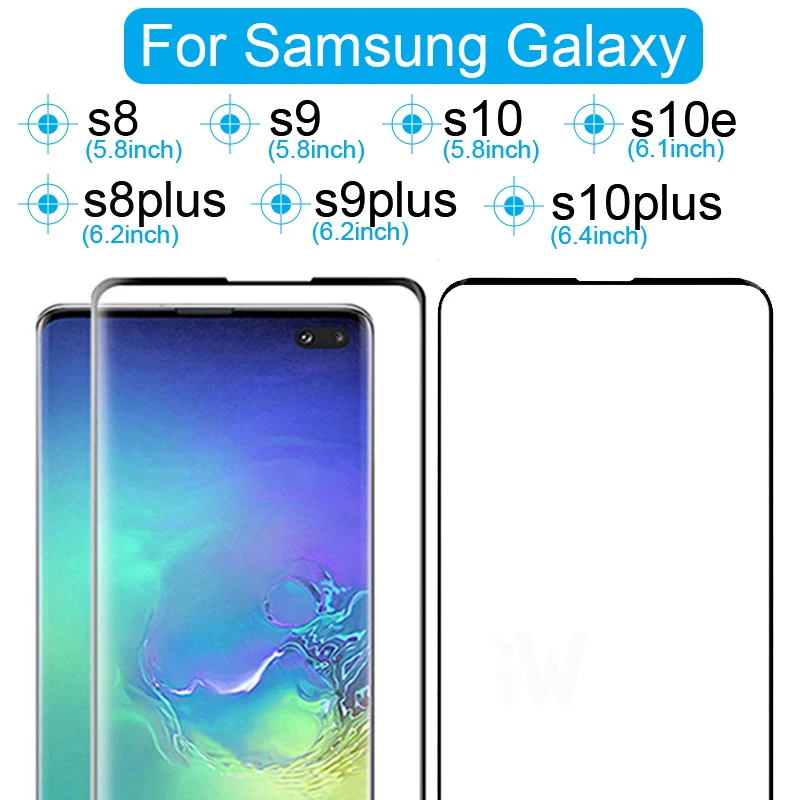 3D Защитное стекло для samsung S10Plus, защитная пленка для galaxy s8, s9, s10 plus, s10e, армированное стекло, закаленное, tremp, samsun s 10 9