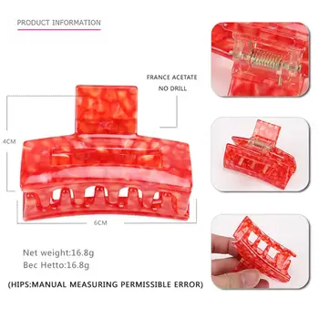 

Korean Hair Claw - Fashion Hair Ornament for Women Girls New Hair Accessories - Hair Jewelry for Thick Hair Shower Everyday