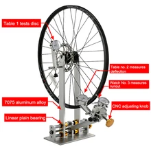 Strumenti professionali per la riparazione di ruote per bici da strada MTB supporto per canalina per ruote per biciclette supporto per correzione di cerchi supporto per calibrazione di biciclette
