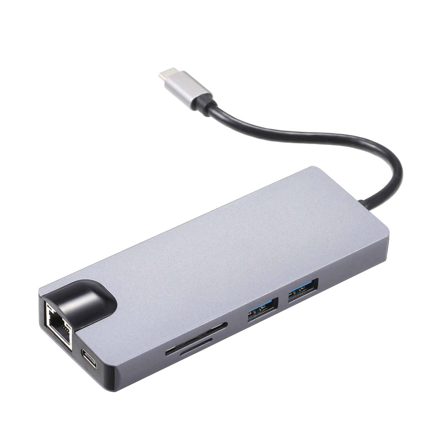 8-в-1 Тип C концентратор USB кабель-Переходник USB C на HDMI Dual USB 3,0 Порты SD/устройство для считывания с tf-карт USB-C Мощность доставки для samsung huawei MacBook