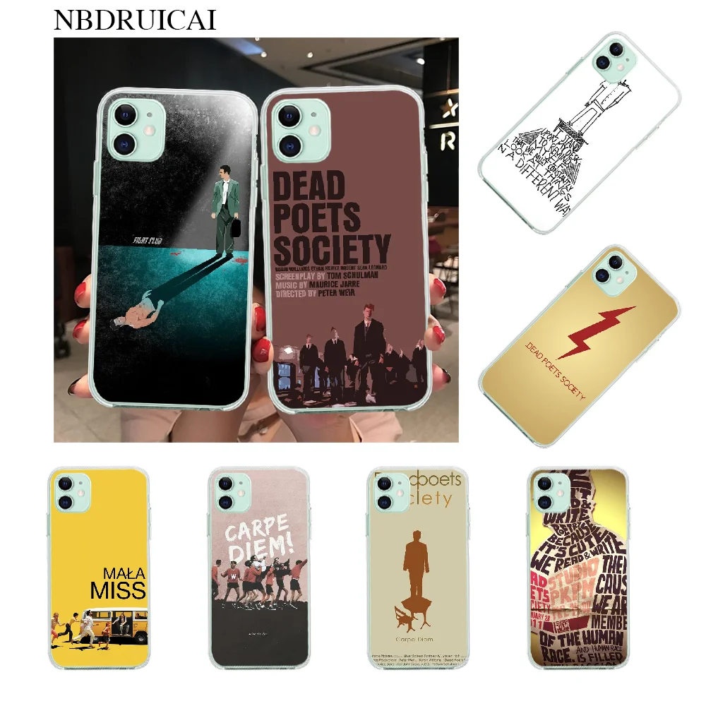 Nbдруикай фильм мертвые поэты общества DIY окрашенный блестящий чехол для телефона